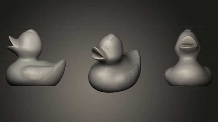 Статуэтки животных (Резиновая утка, STKJ_0423) 3D модель для ЧПУ станка